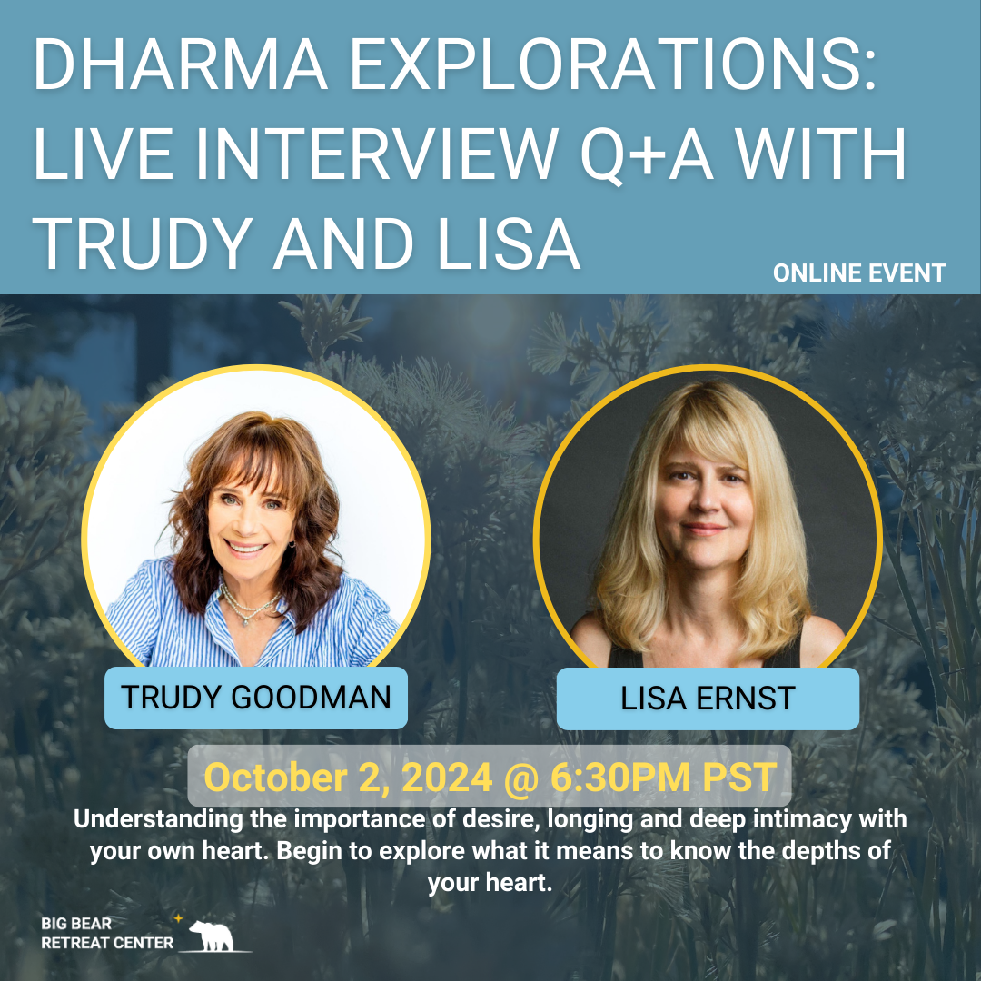 online event meditation trudy goodman lisa ernst insightla dharma