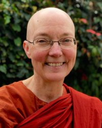 headshot of Ayya Santussika bhikkuni meditation retreat teacher at big bear retreat center